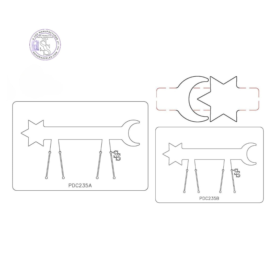 PANCAKE DIE PDC235 CUFF STAR/MOON